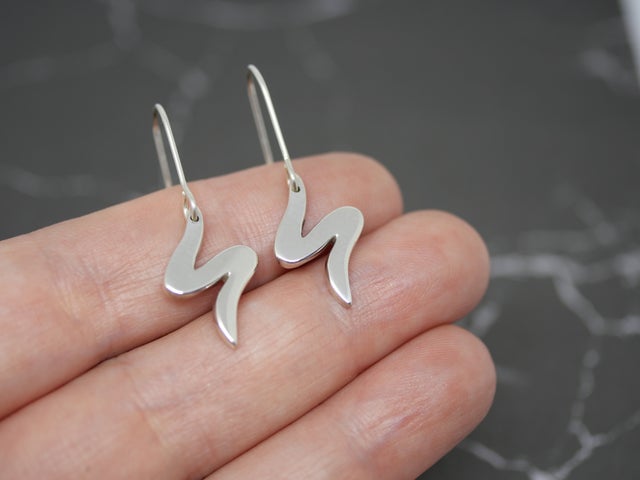 Handmade sterling hot sale silver earrings